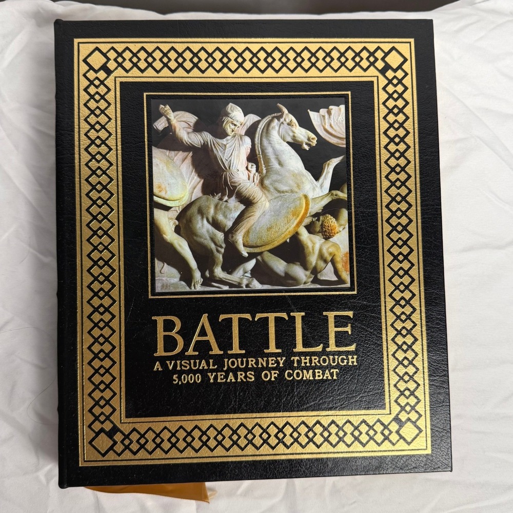 VTG Leather Battle A Visual Journey Through 5000 Years of Combat 22K Gold Easton